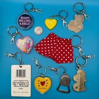 Vintage 1980s-2000s Valentines Keychains & Bag Charms: You Pick
