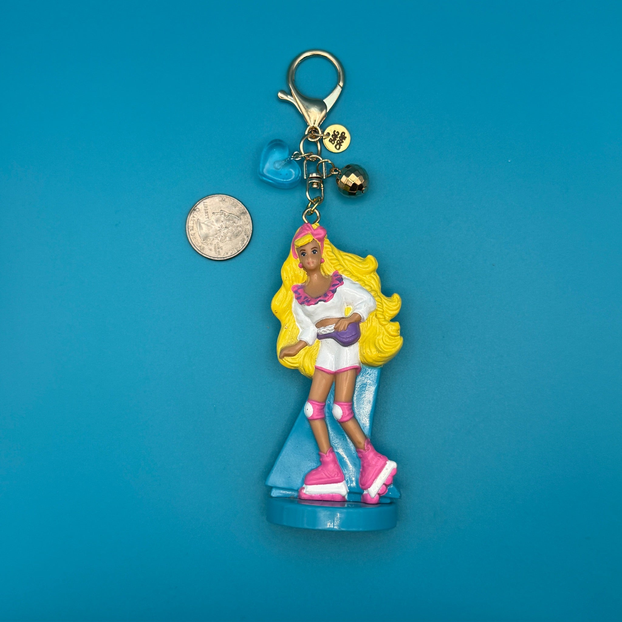 ‘90s Barbie Happy Meal Gold  s: You Pick - barbie doll toy pink rare vintage keychain vintage charms for bag nostalgia vintage keychains y2k collectible - Bag Crap