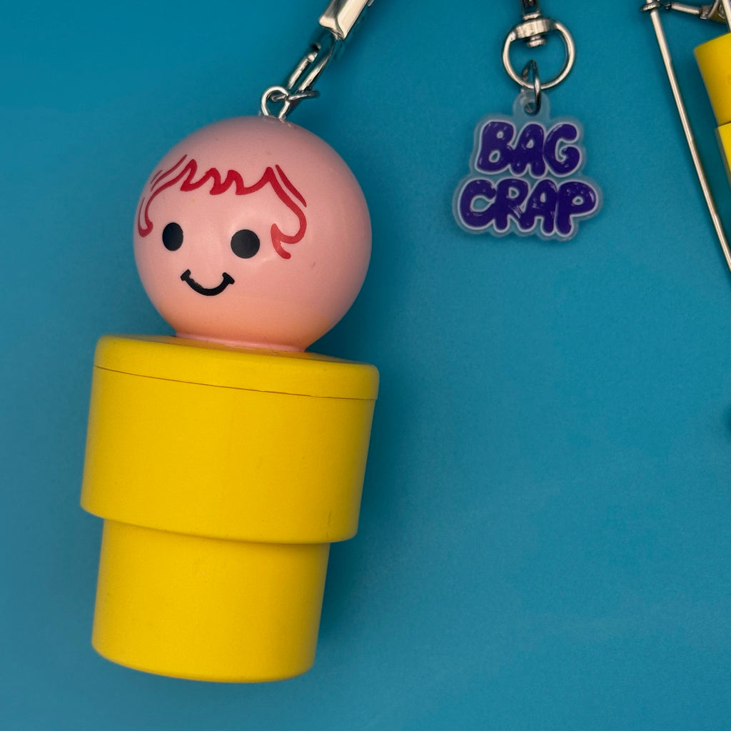 One-of-One Vintage Keychain Bag Charm Set — Fisher Price Little People