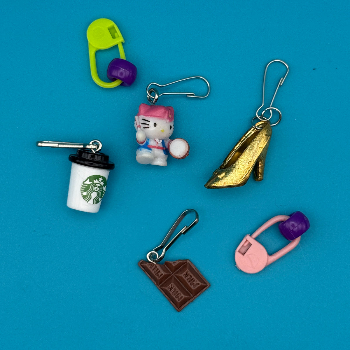 Blind Box: 6 Piece Miniature Trinket  s -  vintage keychain vintage charms for bag nostalgia vintage keychains y2k collectible - Bag Crap