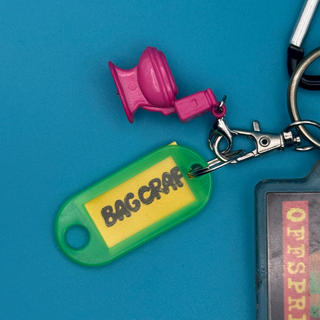 Vintage Mini Pink Toilet + The Offspring Charm Pack