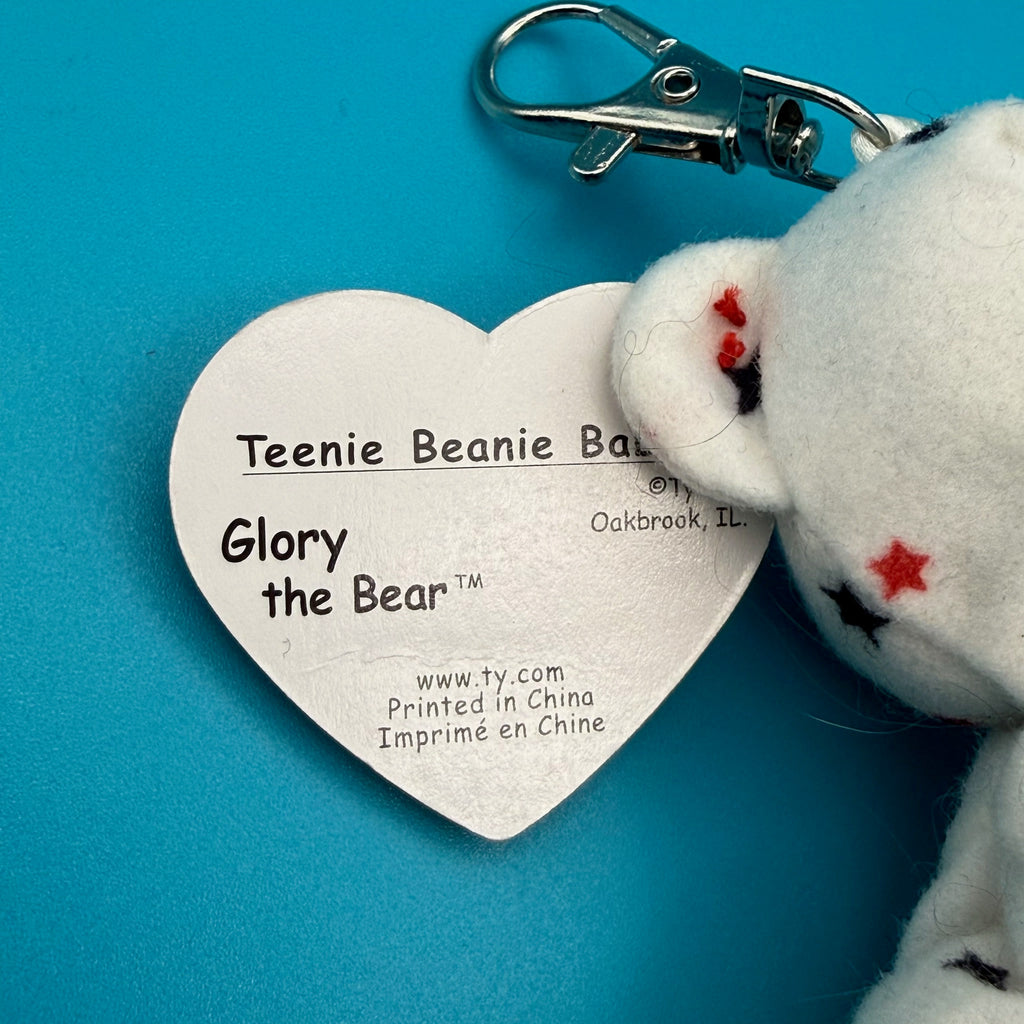 VTG Teenie Beanie Baby ‘Glory the Bear’ Bag Charm