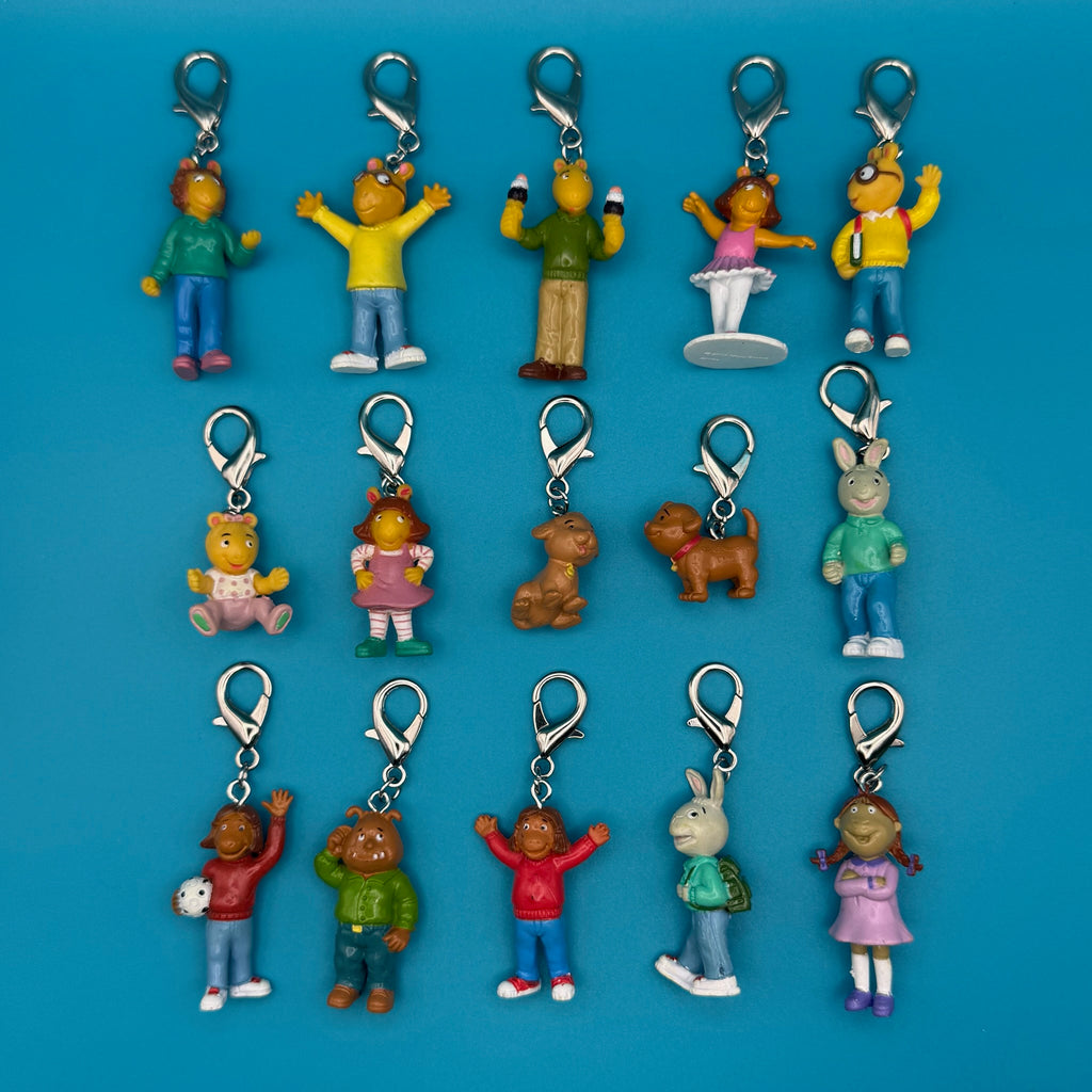 RARE Vintage ‘90s Arthur PBS Character Mini Bag Charms