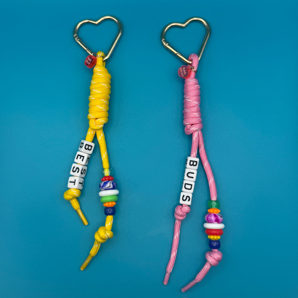 2 Pc: Best Buds Paracord Bag Charms