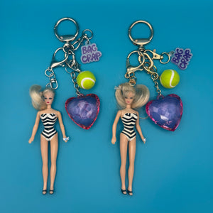 Tennis Barbie   Pack: Silver or Gold - vintage bag charm packs nostalgia vintage y2k vintage keychain vintage charms for bag nostalgia vintage keychains y2k collectible - Bag Crap