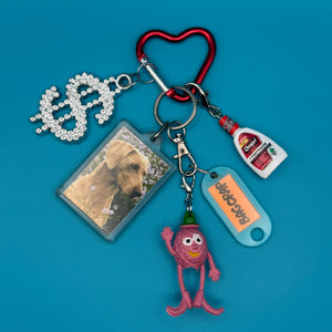 1:1  Red Heart + Dog   Pack - vintage bag charm packs nostalgia vintage y2k vintage keychain vintage charms for bag nostalgia vintage keychains y2k collectible - Bag Crap