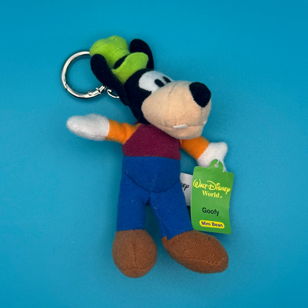 Vintage Y2K Disney Goofy Mini Beans Plush Bag Charm