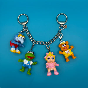 Muppet Babies '80s Toy   Chain: Silver - vintage bag charm chains silver nostalgia vintage y2k vintage keychain vintage charms for bag nostalgia vintage keychains y2k collectible - Bag Crap