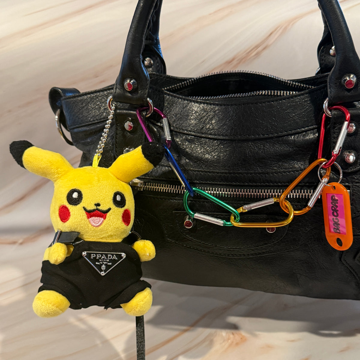 6” Pikachu Designer Fit -  vintage keychain vintage charms for bag nostalgia vintage keychains y2k collectible - Bag Crap