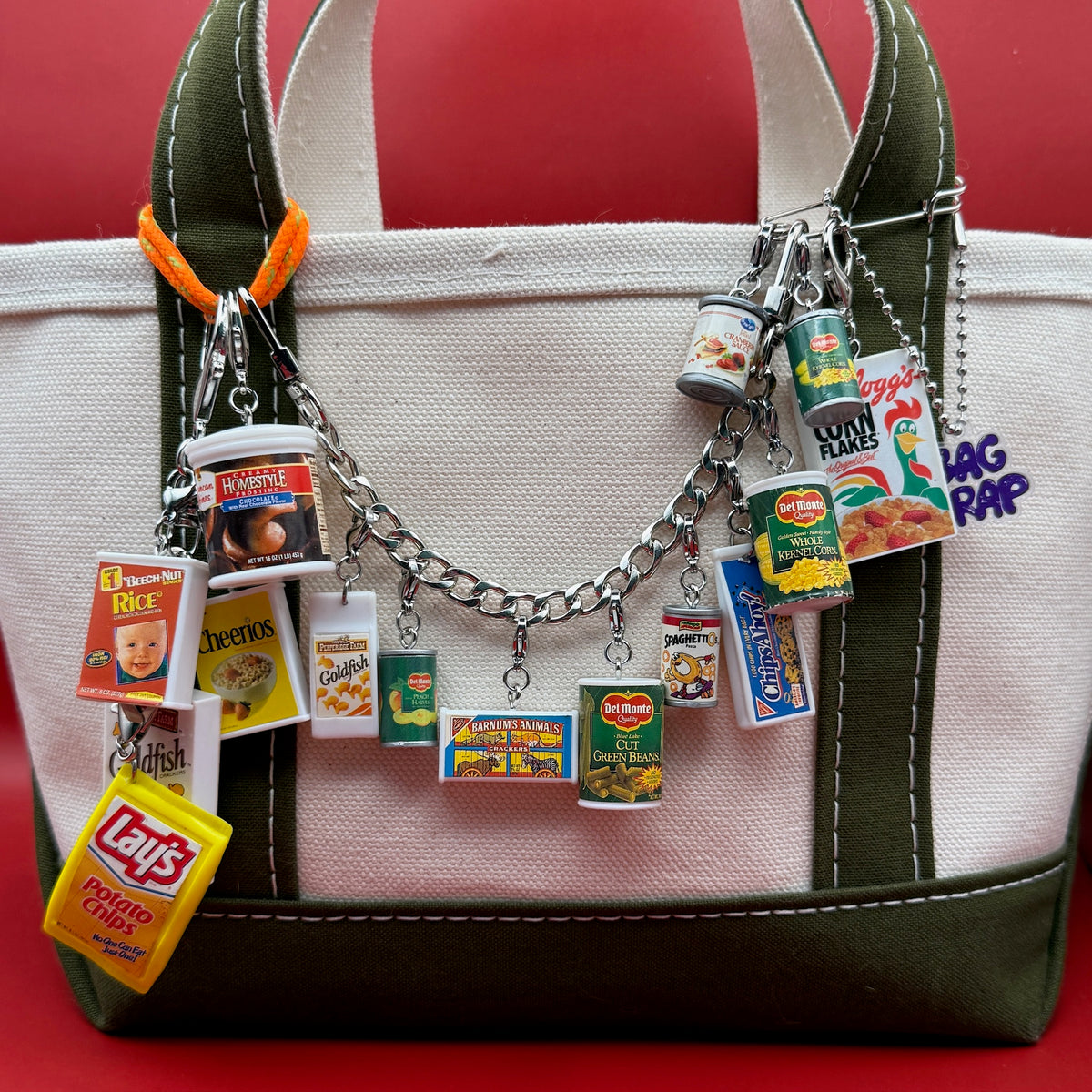 ‘90s Barbie Miniature Frozen Food  s - barbie doll toy pink rare vintage keychain vintage charms for bag nostalgia vintage keychains y2k collectible - Bag Crap