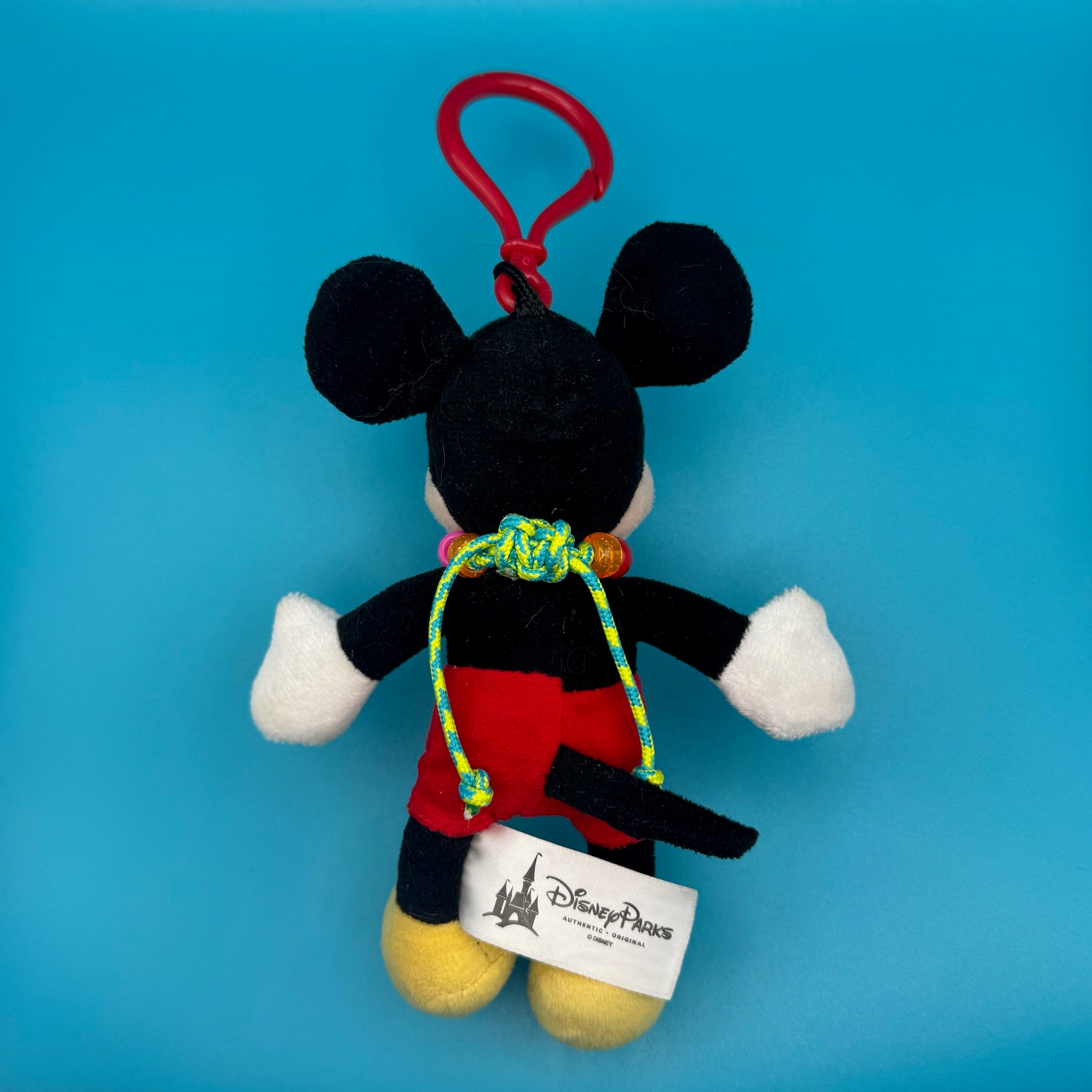 Mickey Mouse Plush   + Necklace -  vintage keychain vintage charms for bag nostalgia vintage keychains y2k collectible - Bag Crap