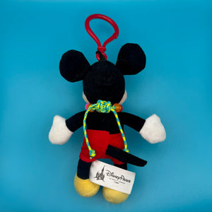 Mickey Mouse Plush    with 'Sweet Heart'  Necklace -  vintage keychain vintage charms for bag nostalgia vintage keychains y2k collectible - Bag Crap