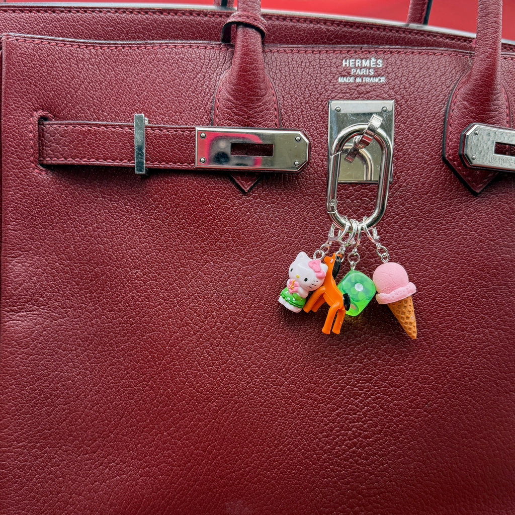 Mini Sterling Silver Trinket Bag Charm Pack: Hello Kitty, Pokey, Ice Cream