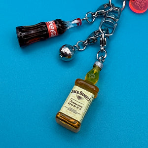 Mini Jack & Coke Trinket   Set - vintage bag charm packs nostalgia vintage y2k vintage keychain vintage charms for bag nostalgia vintage keychains y2k collectible - Bag Crap