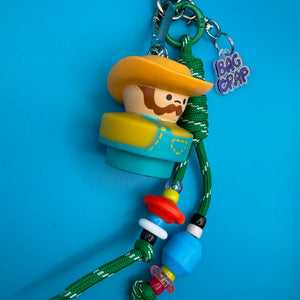 Fisher Price Farmer   Pack - vintage bag charm packs nostalgia vintage y2k vintage keychain vintage charms for bag nostalgia vintage keychains y2k collectible - Bag Crap