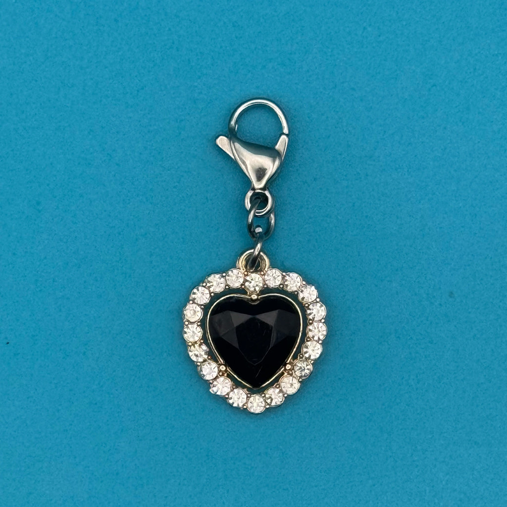 Mini Crystal Heart Trinket Charms: You Pick