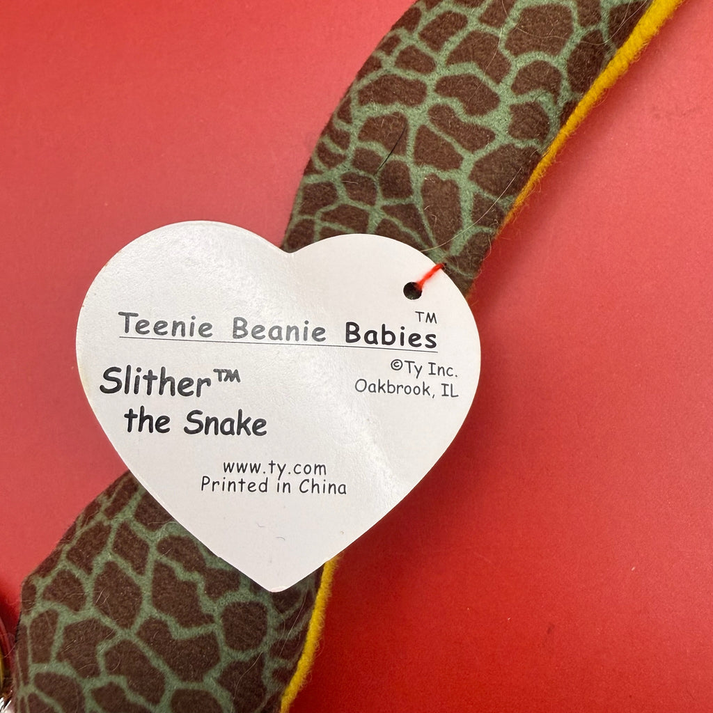 Vintage Teenie Beanie Baby Slither the Snake Plush Bag Charm