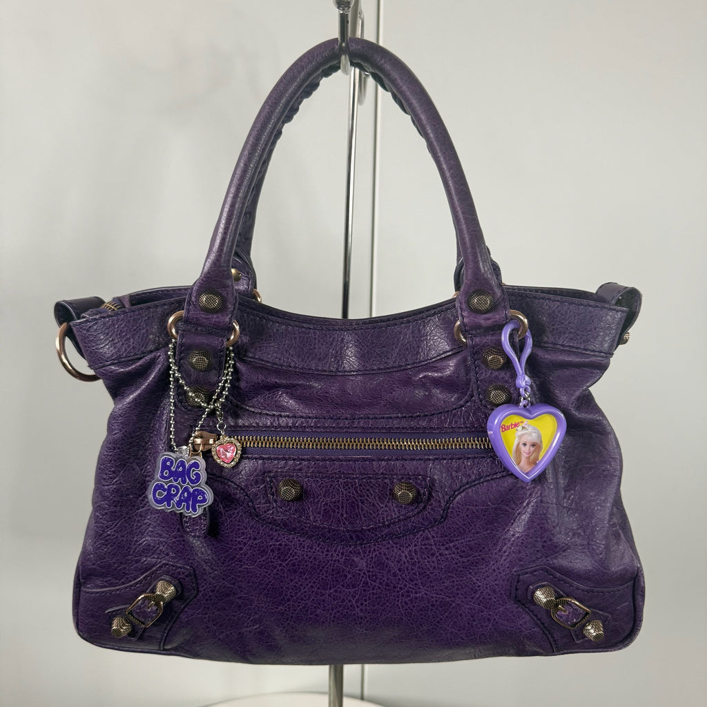 Vintage 90s Plastic Barbie Heart Bag Charms