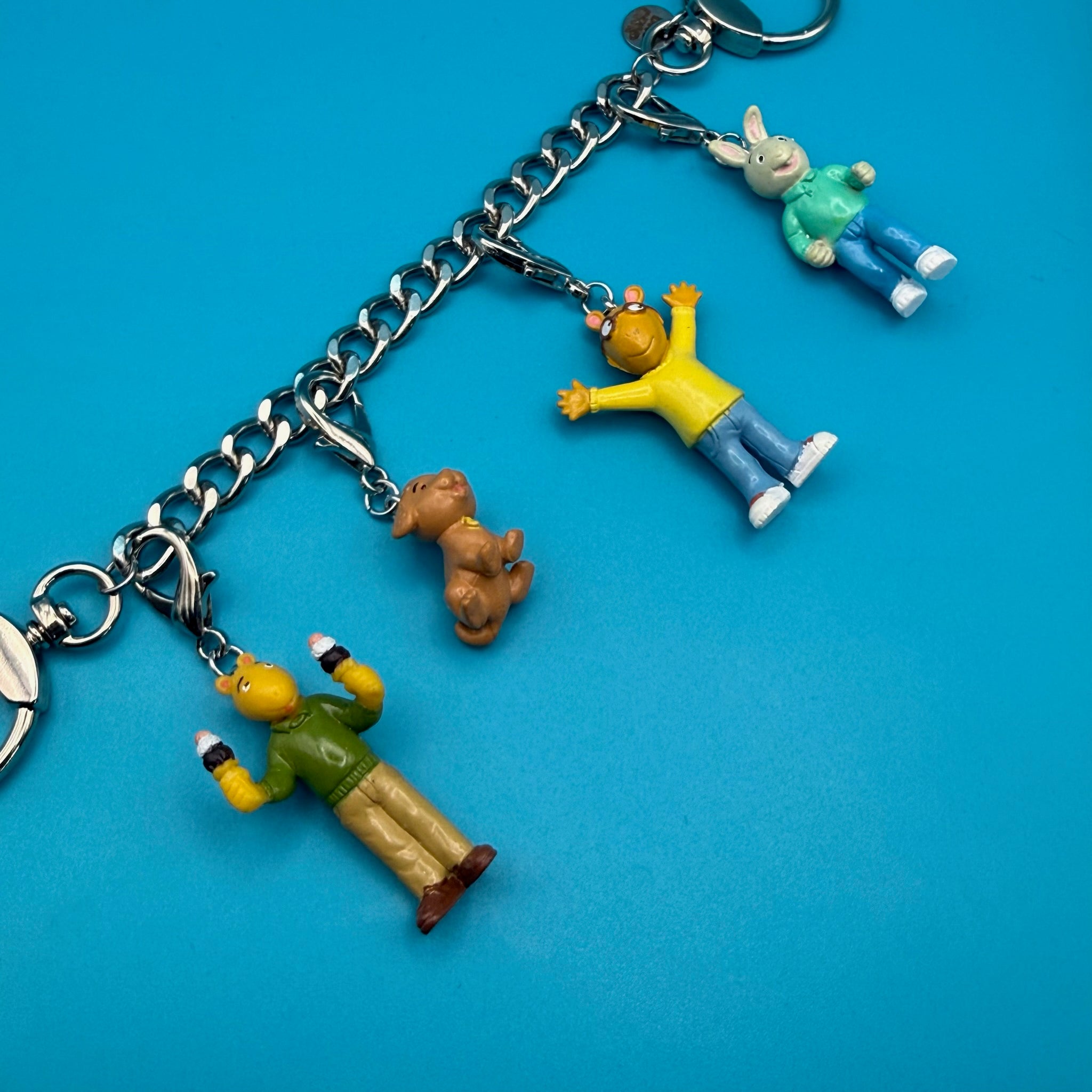 One-of-One  Arthur PBS   Chain -  vintage keychain vintage charms for bag nostalgia vintage keychains y2k collectible - Bag Crap
