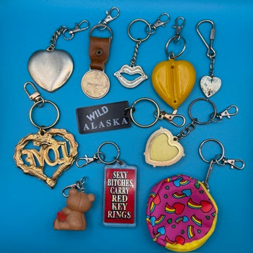 Vintage Valentines Keychains & Bag Charms: You Pick