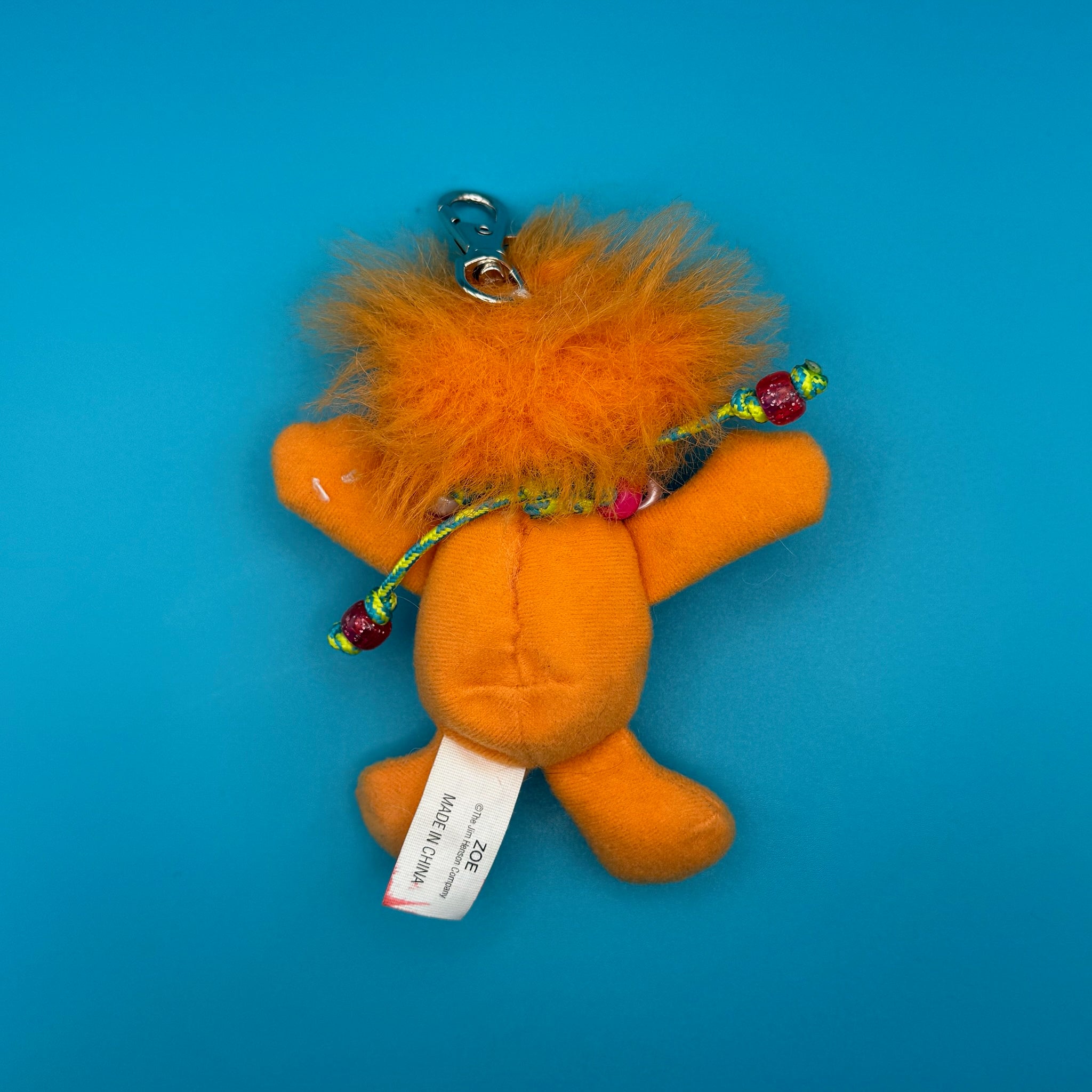 Sesame Street Zoe Plush   + Necklace -  vintage keychain vintage charms for bag nostalgia vintage keychains y2k collectible - Bag Crap