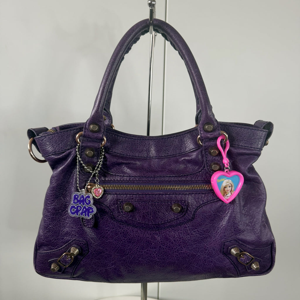 Vintage 90s Plastic Barbie Heart Bag Charms