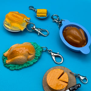 ‘90s Barbie Miniature Holiday Turkey Dinner: You Pick -  vintage keychain vintage charms for bag nostalgia vintage keychains y2k collectible - Bag Crap