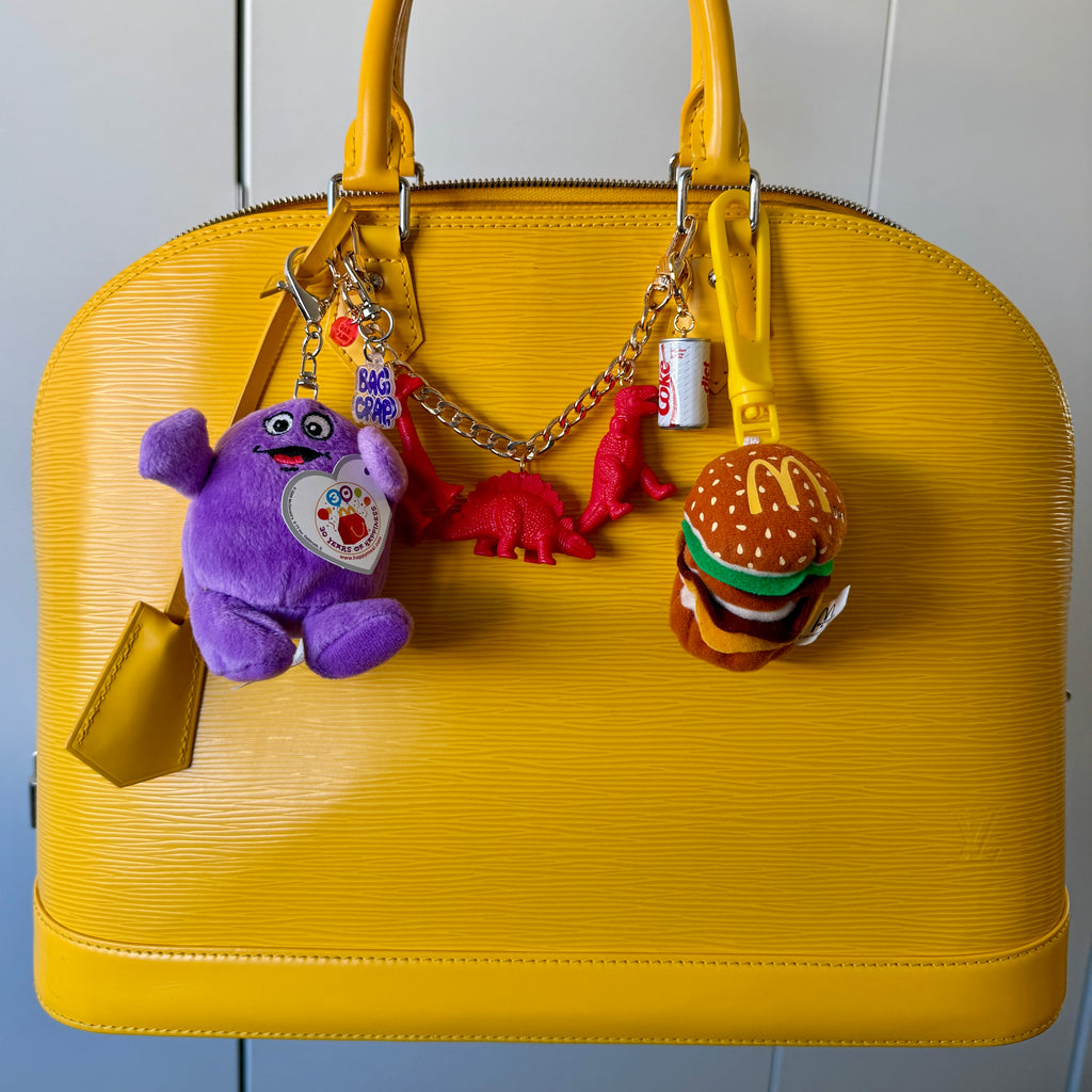 Vintage McDonald's Grimace Plush Bag Charm