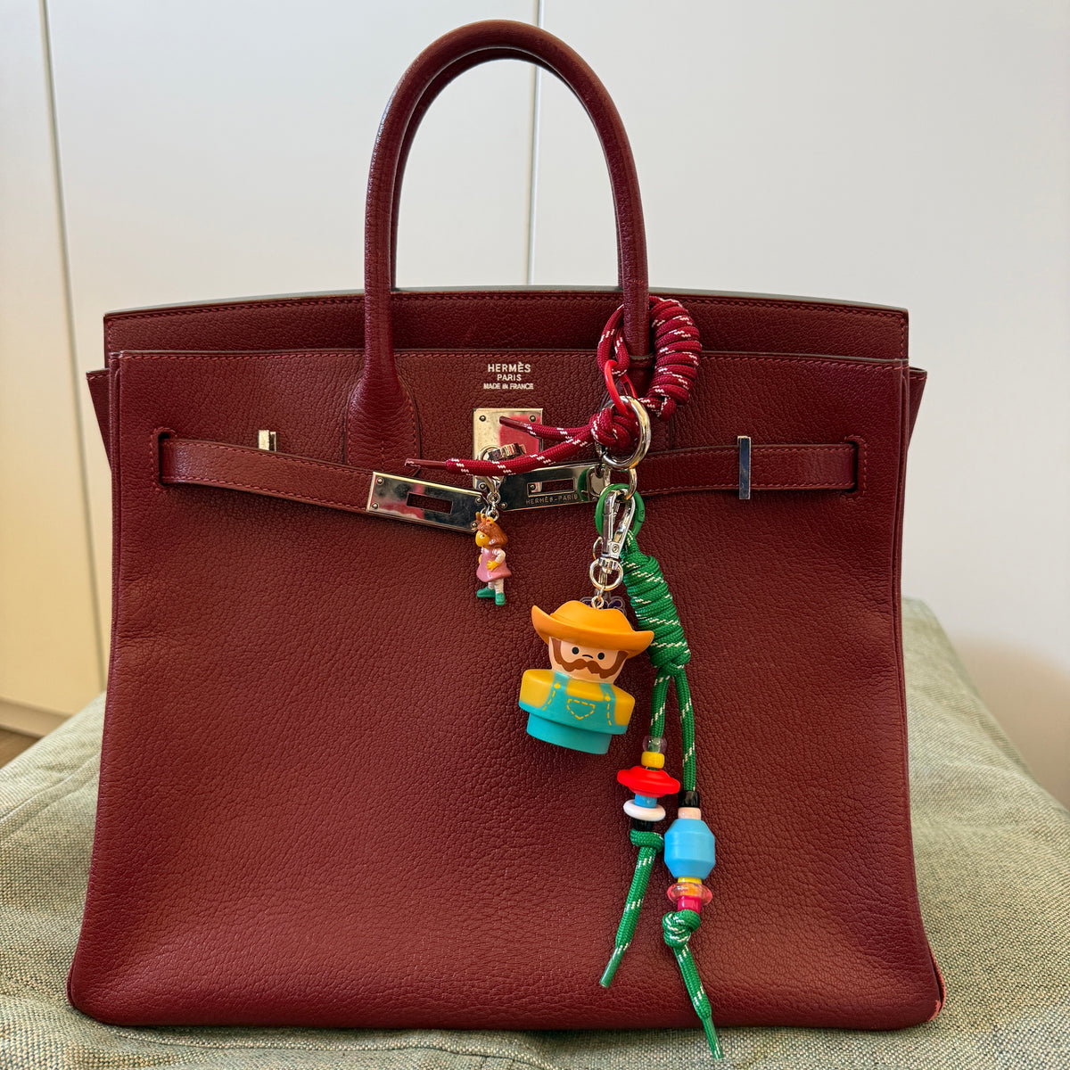 Fisher Price Farmer   Pack - vintage bag charm packs nostalgia vintage y2k vintage keychain vintage charms for bag nostalgia vintage keychains y2k collectible - Bag Crap