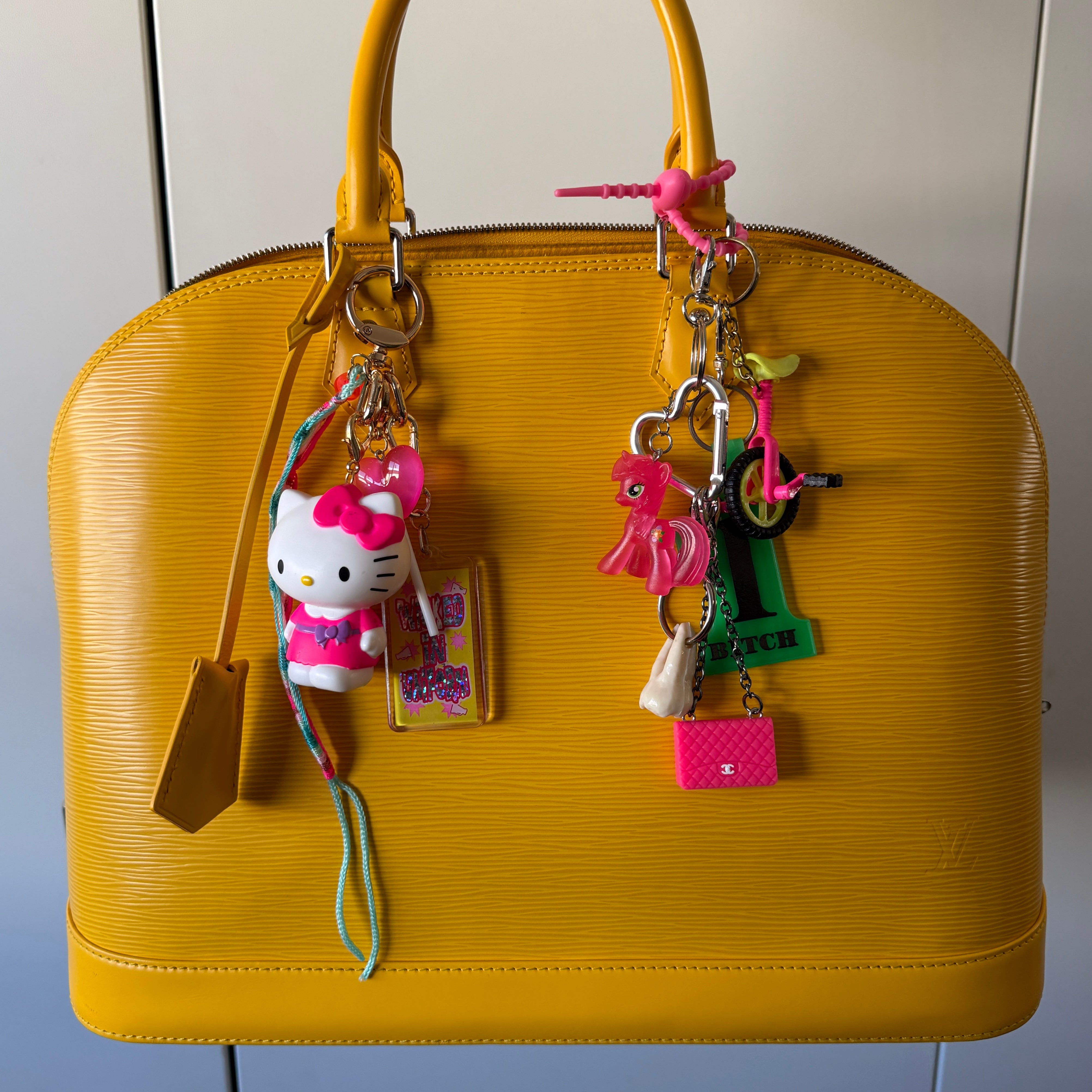 1980s-   s &  s: Rollerblade, SpaghettiOs - barbie doll toy pink rare vintage keychain vintage charms for bag nostalgia vintage keychains y2k collectible - Bag Crap