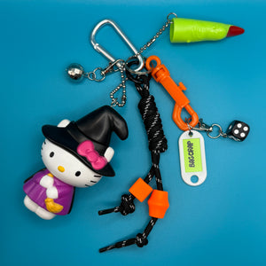 Hello Kitty Witch Halloween   Pack - vintage bag charm packs nostalgia vintage y2k vintage keychain vintage charms for bag nostalgia vintage keychains y2k collectible - Bag Crap