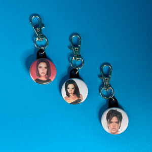 Posh Spice Mini   Set -  vintage keychain vintage charms for bag nostalgia vintage keychains y2k collectible - Bag Crap
