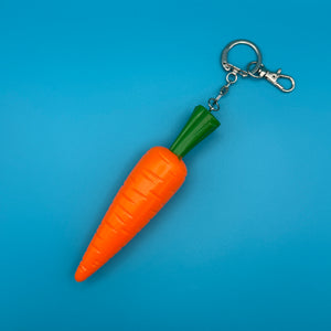 5” Plastic Carrot -  vintage keychain vintage charms for bag nostalgia vintage keychains y2k collectible - Bag Crap