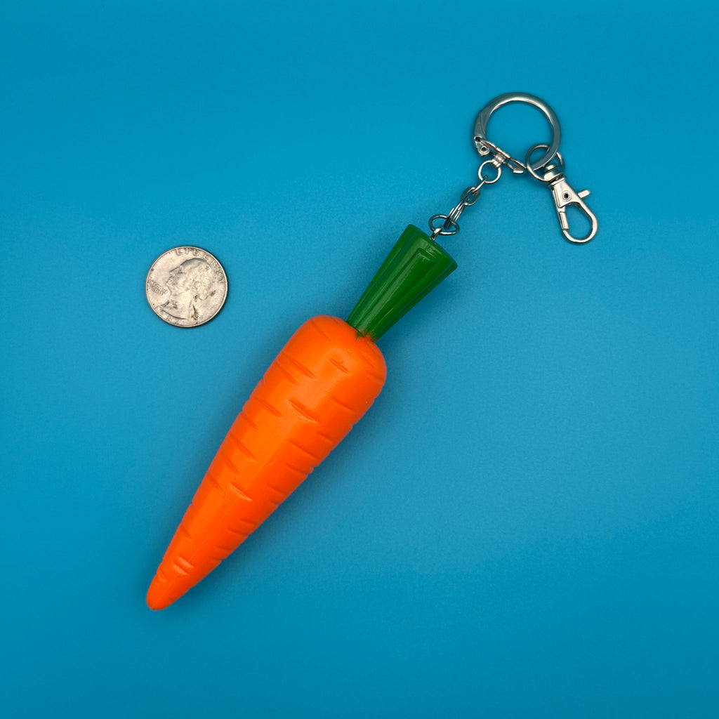 5” Plastic Carrot Bag Charm