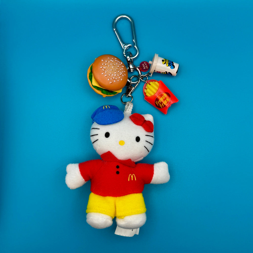 One-of-One Y2K Vintage Keychain Bag Charm Pack — McDonald's Crew Hello Kitty