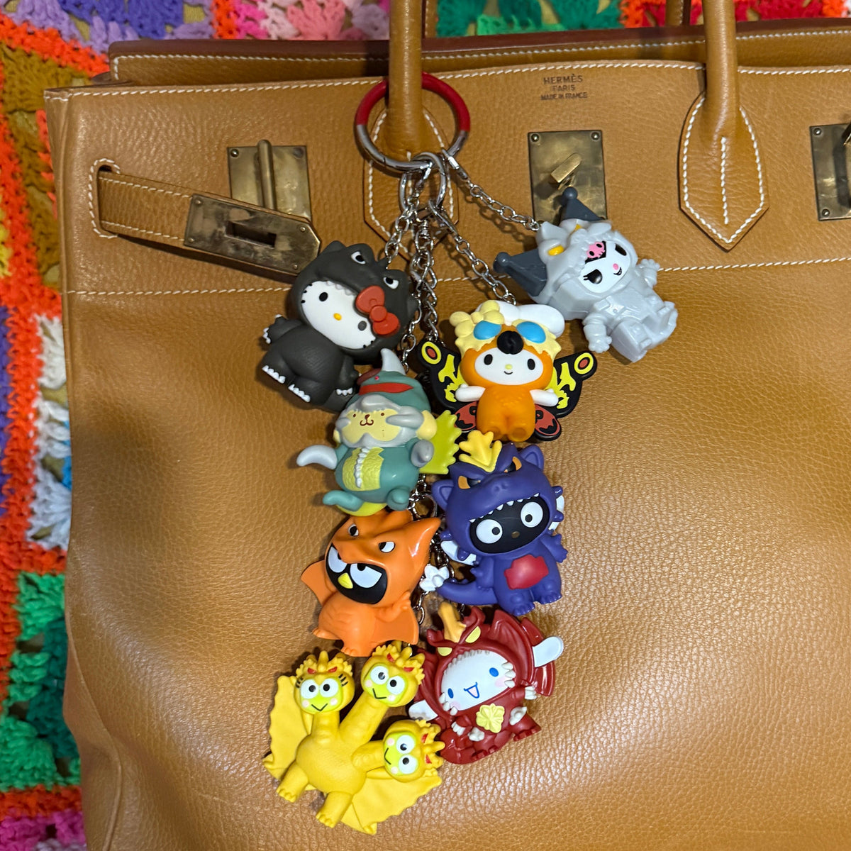 Chococat Godzilla Happy Meal - hello kitty sanrio japan kawaii rare vintage keychain vintage charms for bag nostalgia vintage keychains y2k collectible - Bag Crap