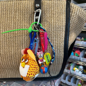 Y2k Yellow Furby Daisy Duck Texas    &  Pack -  vintage keychain vintage charms for bag nostalgia vintage keychains y2k collectible - Bag Crap
