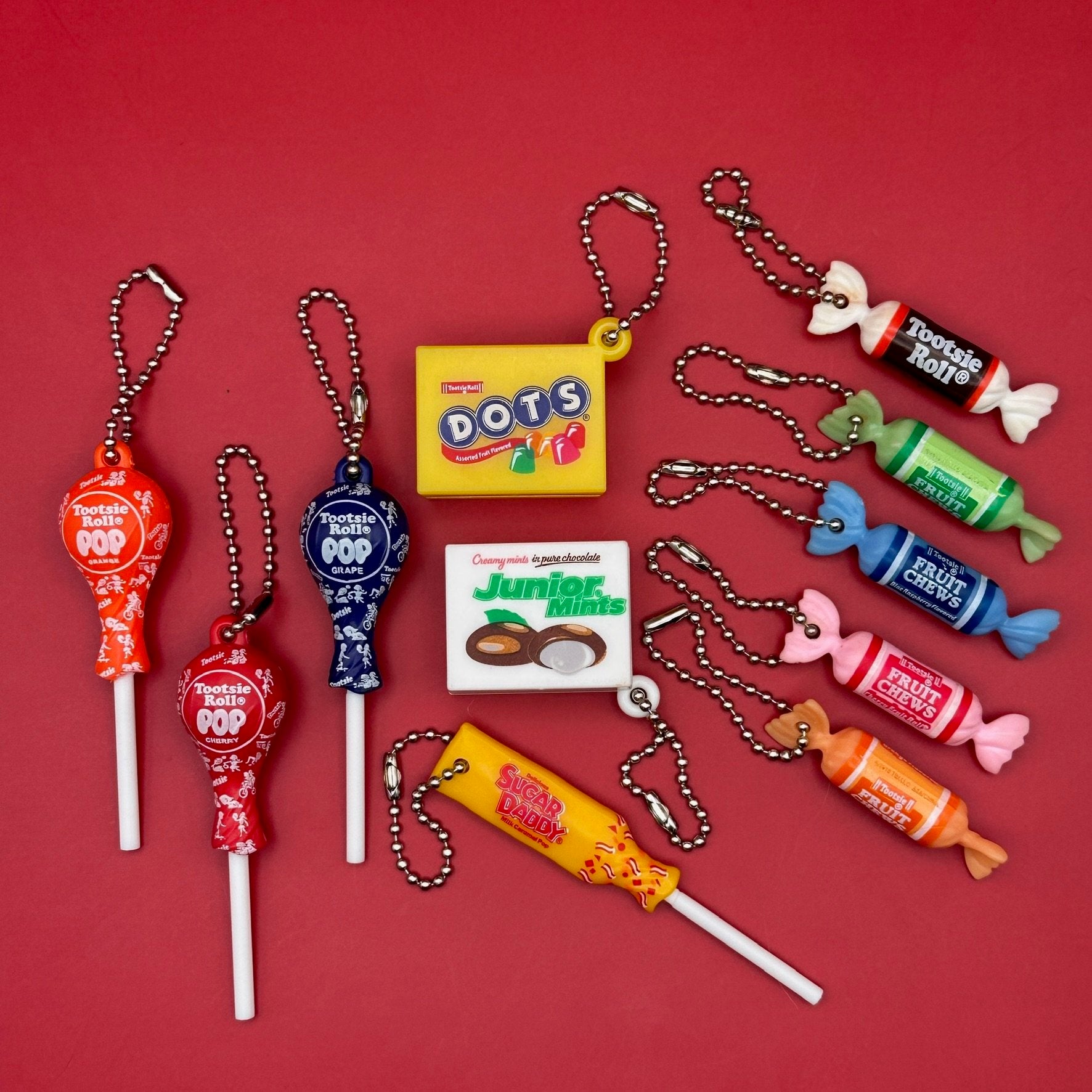 Tootsie Roll & Tootsie Pop Candy  s -  vintage keychain vintage charms for bag nostalgia vintage keychains y2k collectible - Bag Crap