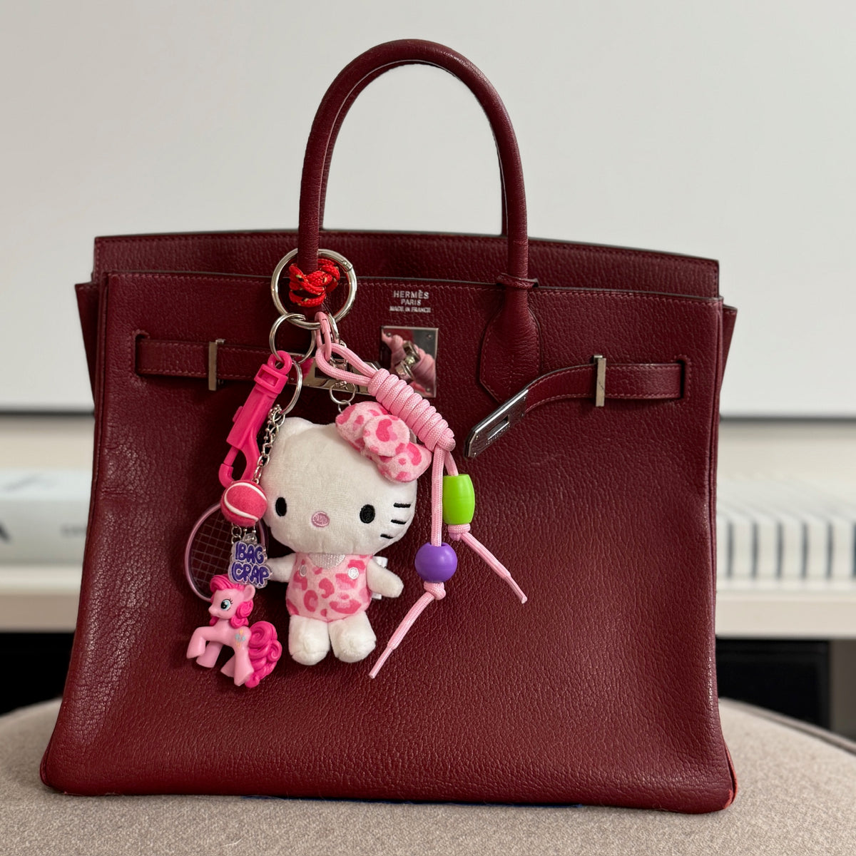 Pink Leopard Hello Kitty Plush   Pack - hello kitty sanrio japan kawaii rare vintage keychain vintage charms for bag nostalgia vintage keychains y2k collectible - Bag Crap
