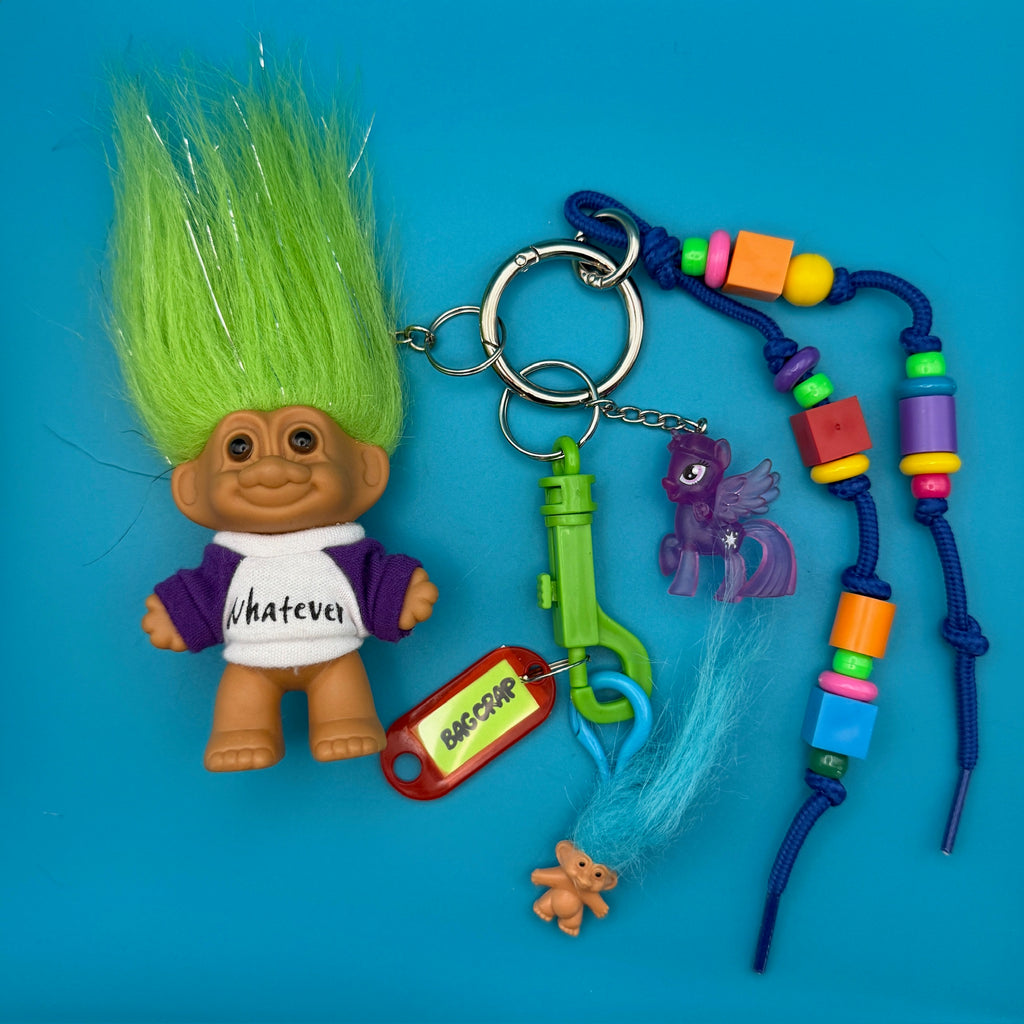 Vintage 'Whatever' Troll Bag Charm Pack