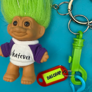 'Whatever' Troll   Pack - troll charms troll keychains vintage keychain vintage charms for bag nostalgia vintage keychains y2k collectible - Bag Crap