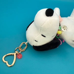 6' Snoopy Plush   with  Trinket Necklace - snoopy rar peanuts vintage keychain vintage charms for bag nostalgia vintage keychains y2k collectible - Bag Crap