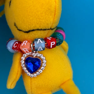 5' Woodstock Plush   with Crystal Necklace -  vintage keychain vintage charms for bag nostalgia vintage keychains y2k collectible - Bag Crap