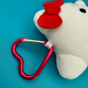 5' Hello Kitty Plush   with Crystal Heart Necklace - hello kitty sanrio japan kawaii rare vintage keychain vintage charms for bag nostalgia vintage keychains y2k collectible - Bag Crap