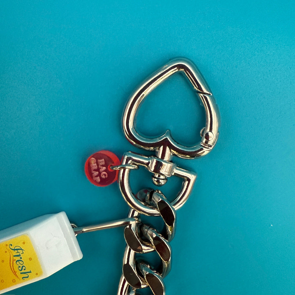 Vintage Diet Coke & Snoopy XL Silver Bag Charm Chain