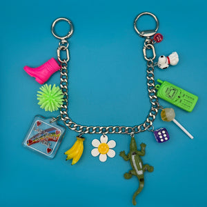 & Trinket  Chain - vintage bag charm chains silver nostalgia vintage y2k vintage keychain vintage charms for bag nostalgia vintage keychains y2k collectible - Bag Crap