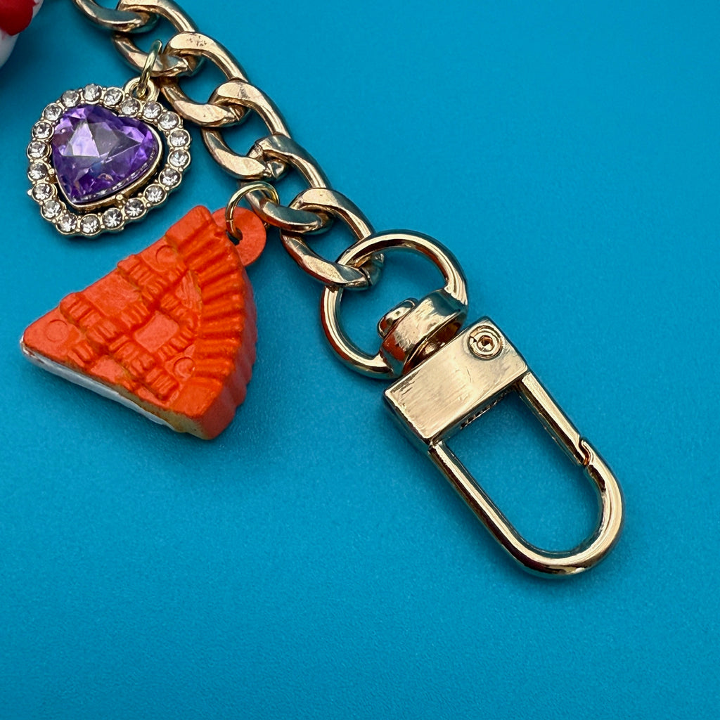 Vintage Hello Kitty & Pie Gold Charm Chain