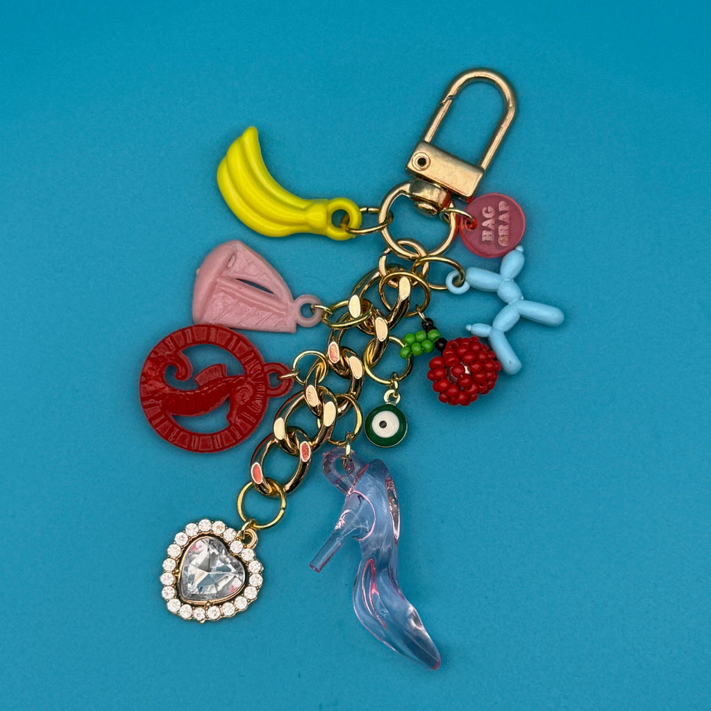 Vintage Pink Pump Charm Chain