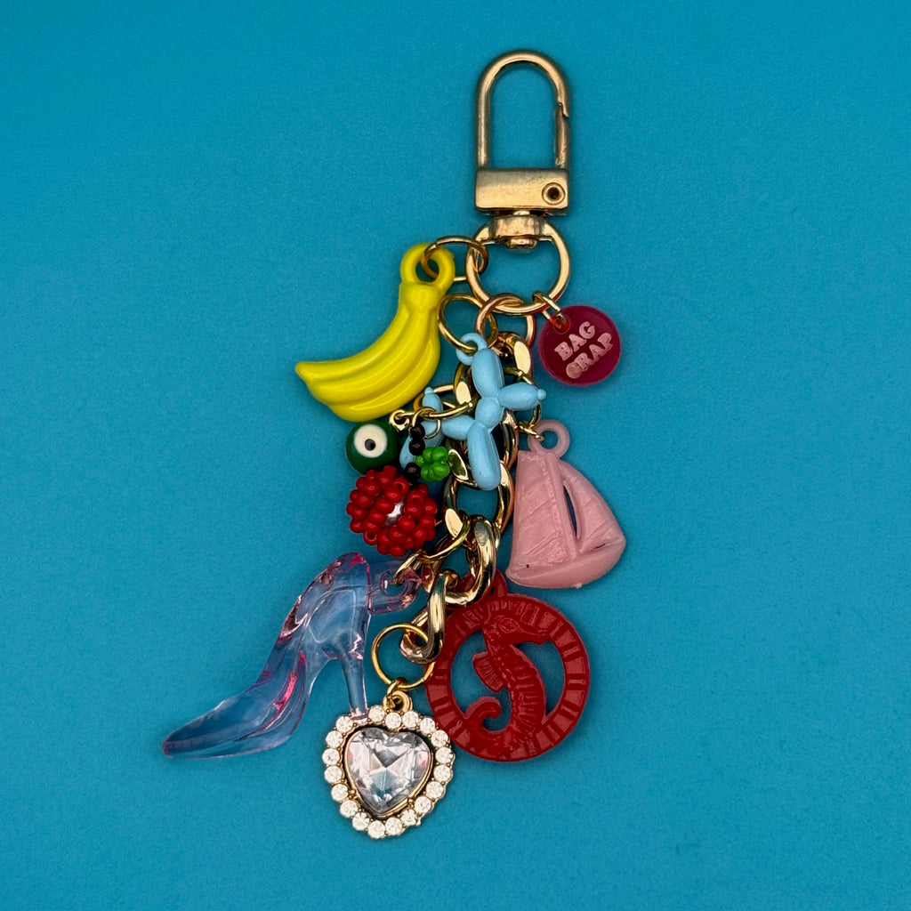Vintage Pink Pump Charm Chain