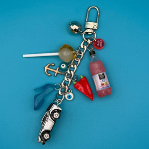 Lollipop   Chain - vintage bag charm chains silver nostalgia vintage y2k vintage keychain vintage charms for bag nostalgia vintage keychains y2k collectible - Bag Crap